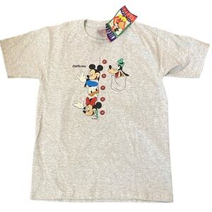 Disney Light Gray Kids T-Shirt California with Mickey and Friends
